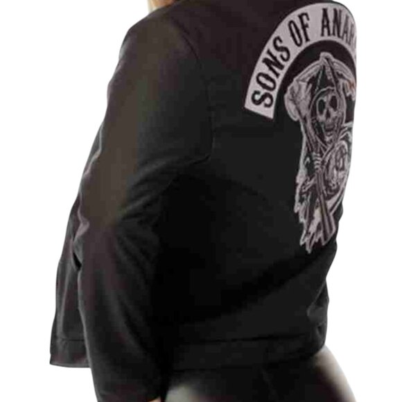 Sons of Anarchy Quilted Garage Jacket, USA, Black, 2X - Picture 1 of 11
